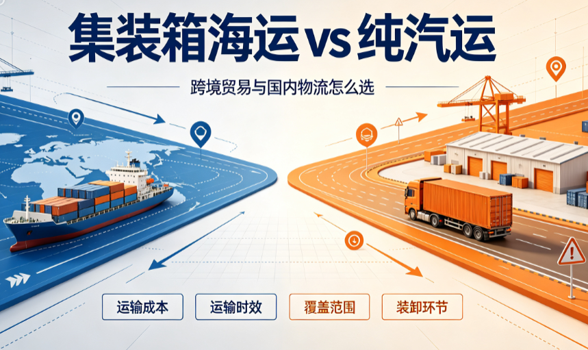 集装箱海运 vs 纯汽运：区别在哪？？？？企业发货该怎样。。。。。？？？？